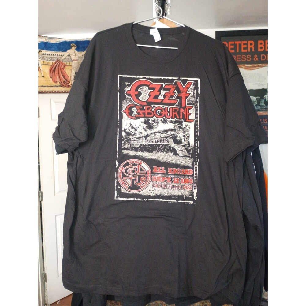 Ozzy Osbourne Crazy Train Tee Rare Size XXL Band Rock